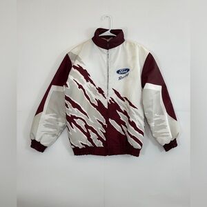 VTG Hartwell Ford Motor Racing Company Windbreaker Insulated Tiger Jacket Small
